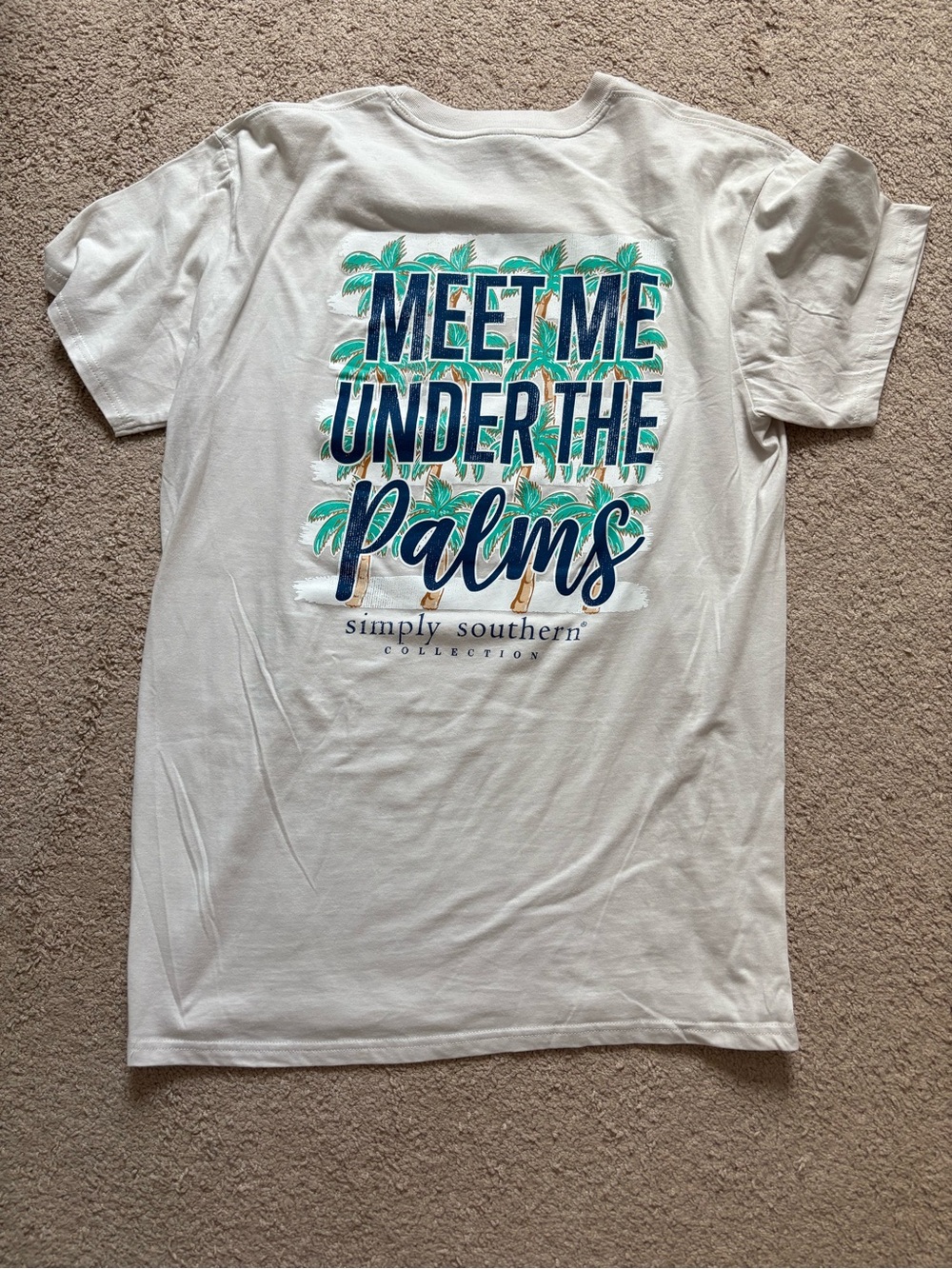 Simply Southern "Meet Me Under The Palms" Tee •Size L